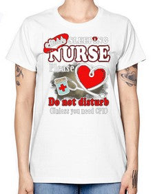 sleeping nurse 1402# - nurse -  Missy T-Shirt