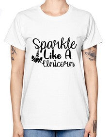 sparkle like a unicorn 417# - unicorn -  Missy T-Shirt