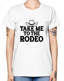 take me to the rodeo 1144# - western -  Missy T-Shirt
