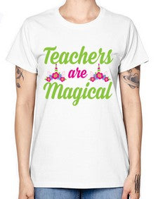 teachers are magical 428# - unicorn -  Missy T-Shirt