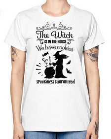 the witch is in the house sign 20# - witch -  Missy T-Shirt