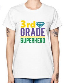 third Grade Superhero 976# - third grade -  Missy T-Shirt