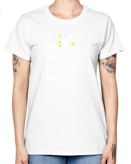 to the moon and back 9# - moon -  Missy T-Shirt