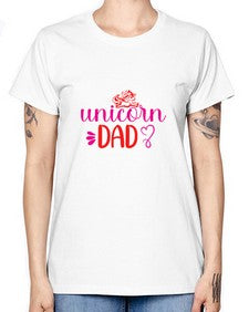 unicorn dad 453# - unicorn -  Missy T-Shirt