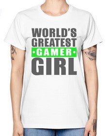 worlds greatest gamer girl 166# - video games -  Missy T-Shirt