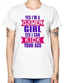 yes im a gamer girl yes i can kick your ass 169# - video games -  Missy T-Shirt