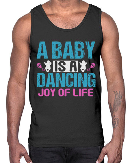 A baby is a dancing joy of life Style 3#- baby- Cotton Tank