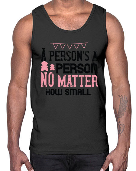 A persons a person no matter how small Style 14#- kids- Cotton Tank