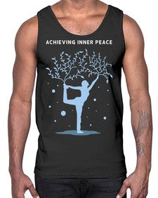 Achieving Inner Peace 102#- yoga- Cotton Tank