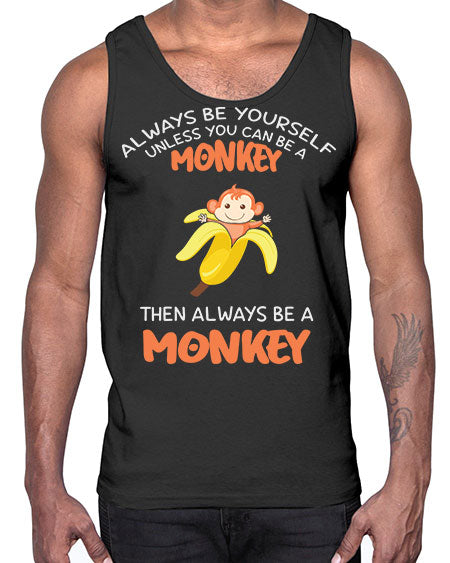 Alwaysbe a Monkey Banana 1#- monkey- Cotton Tank