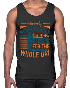An early morning walk is a blessing for the whole day Style 28#- diabetes- Cotton Tank