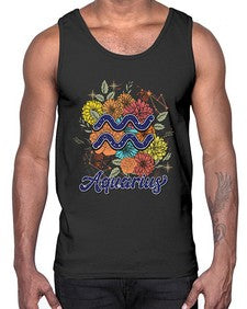 Aquarius 7#- aquarius- Cotton Tank