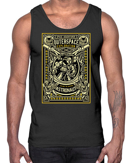 Astronaut Outerspace Exploration 36#- space- Cotton Tank