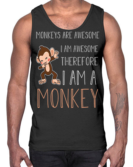 Awesome Monkey Cute Dabbing 2#- monkey- Cotton Tank