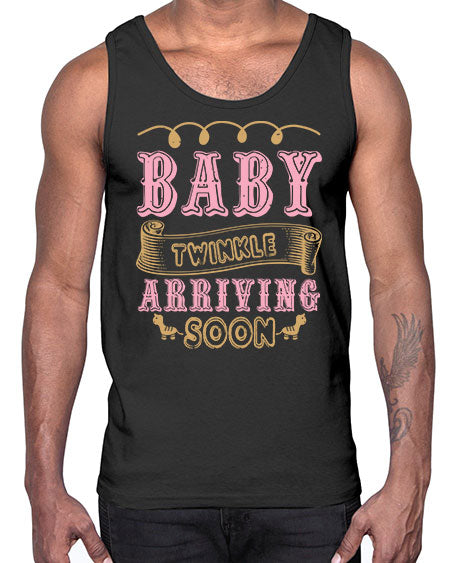 Baby Rwinkle arriving soon Style 30#- baby shower- Cotton Tank