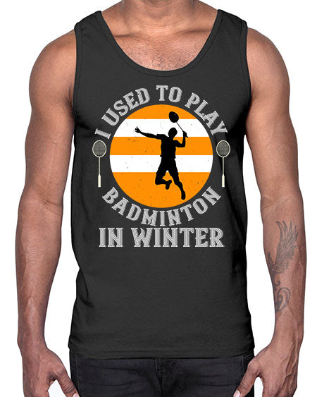 Badmintoni used to playin winter 2333#- badminton- Cotton Tank