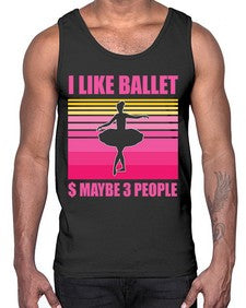 Ballerina i like ballet and ballet 63#- ballet- Cotton Tank