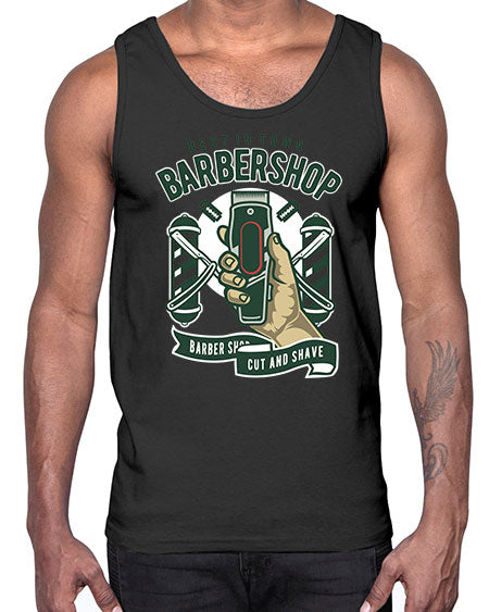 Barbershop591#- barber- Cotton Tank