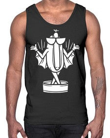 Bat hotdog 11#- cartoon food- Cotton Tank