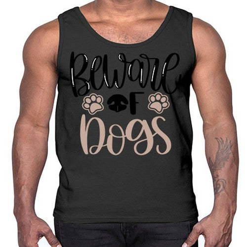 Beware Of Dogs Style 33#- dogs- Cotton Tank