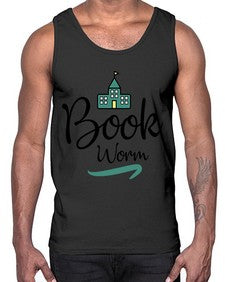 Book Worm 26#- librarian- Cotton Tank