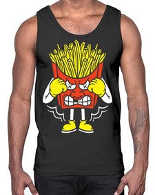 Boxing fries 24#- cartoon food- Cotton Tank