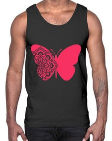ButterflyMandala 292#- mandala- Cotton Tank