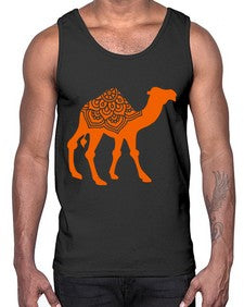 CamelMandala 295#- mandala- Cotton Tank