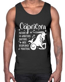 Capricorn 186#- capricorn- Cotton Tank