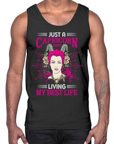Capricorn chick 193#- capricorn- Cotton Tank