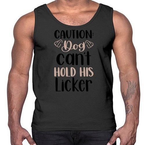 Caution Dog Cant Hold Style 31#- dogs- Cotton Tank