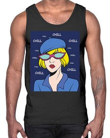 Chill 329#- art pop art- Cotton Tank