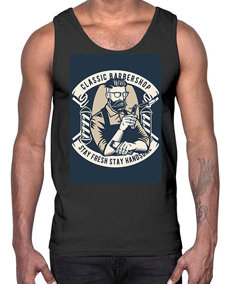 Classic Barber Shop657#- barber- Cotton Tank