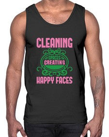 Cleaning spaces creating happy faces Style 93#- cleaner- Cotton Tank