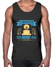 Computer Nerd 10#- computer- Cotton Tank