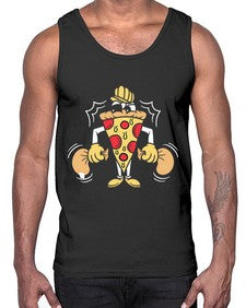 Criminal pizza 77#- cartoon food- Cotton Tank