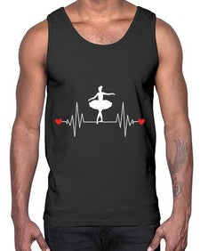 Dance girl heat beat dancing ballet 95#- ballet- Cotton Tank