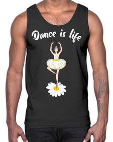 Dance is life ballet dancing ballet 97#- ballet- Cotton Tank