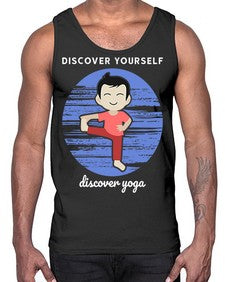 Discover Yourself Discover Yoga 199#- yoga- Cotton Tank
