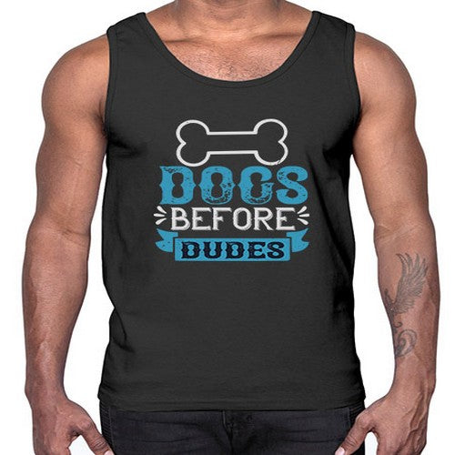 Dogs Before Dudes Style 215#- dogs- Cotton Tank