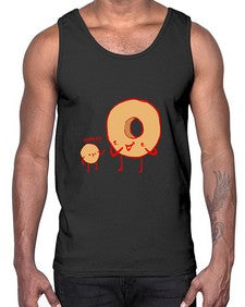 Donuts 5#- cartoon food- Cotton Tank