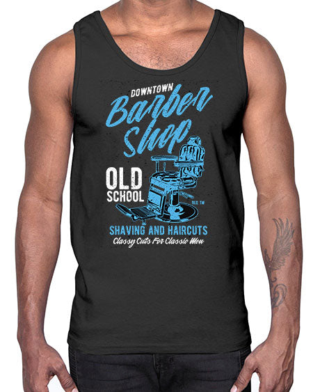 Downtown Barbershop730#- barber- Cotton Tank