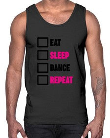 Eat sleep dance repeat 120#- ballet- Cotton Tank