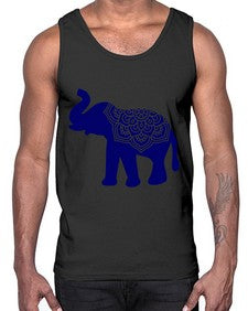 ElephantMandala 414#- mandala- Cotton Tank
