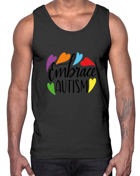Embrace autism 485#- autism- Cotton Tank