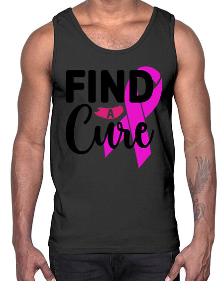 Find a Cure 26#- breast cancer- Cotton Tank
