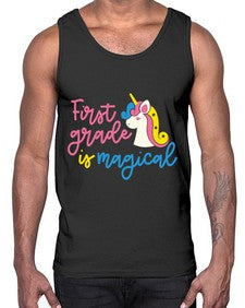 First Grade Is Magical 143#- first grade- Cotton Tank