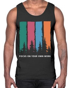 Focus on Your Own Work 14#- internet- Cotton Tank