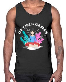 For Your Inner Peace 222#- yoga- Cotton Tank