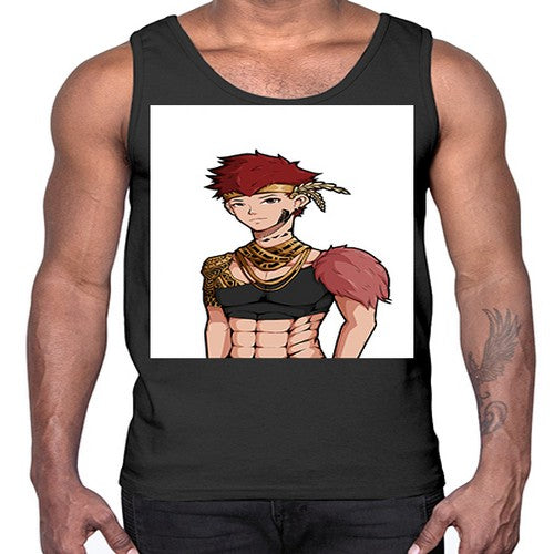 Forest tribal boy 67#- anime- Cotton Tank